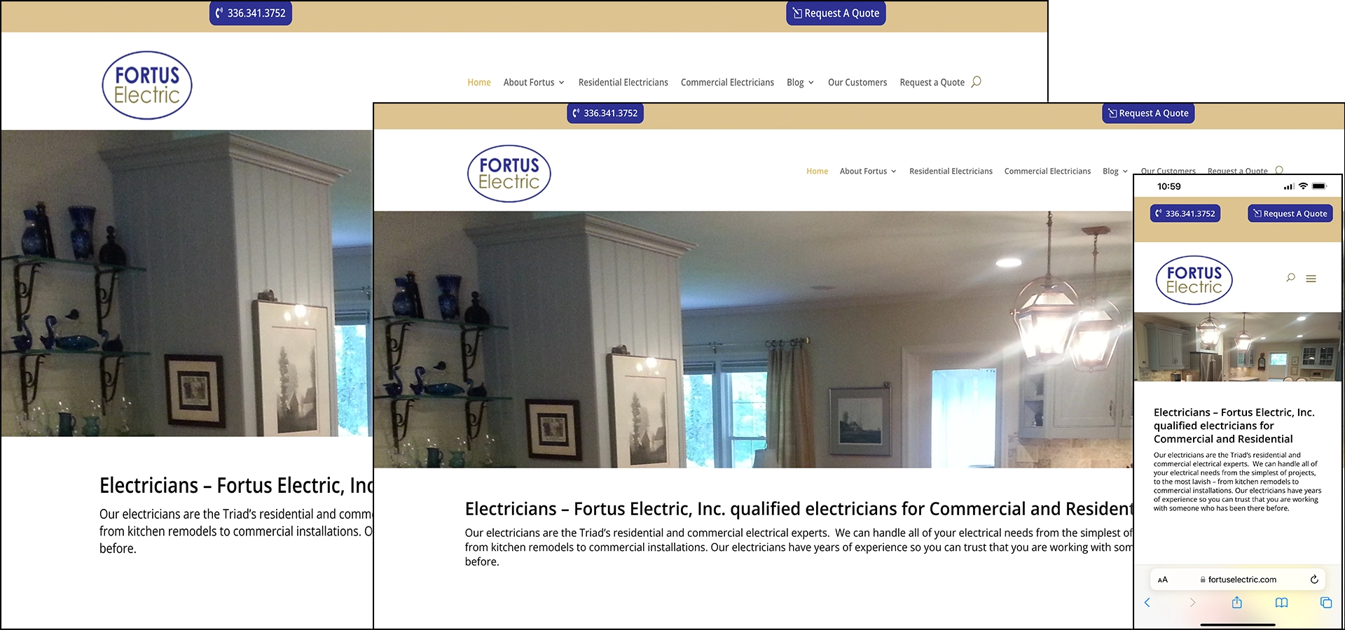 Fortus Electric images of Desktop, tablet and smartphone