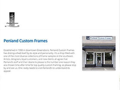 Penland Custom Frames 