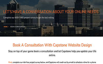 Book a consultation with Capstone Website Design
