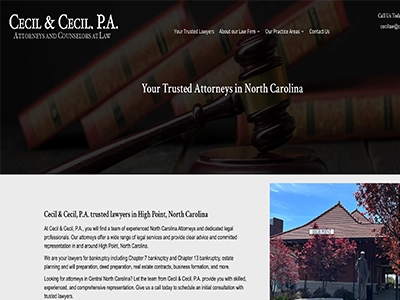 Cecil&Cecil,P.A. Lawyers in High Point, North Carolina